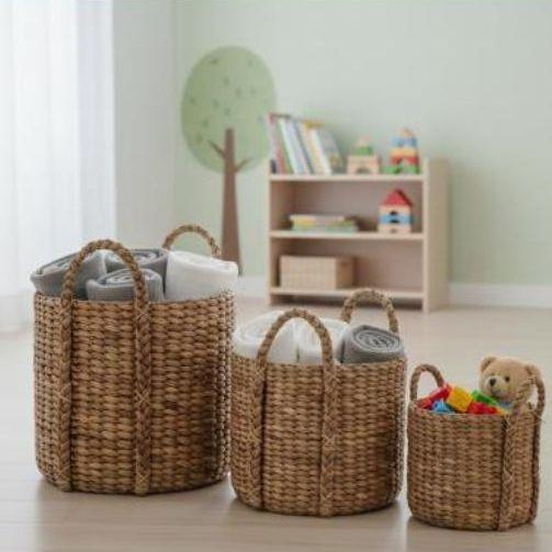 Seagrass storage basket set