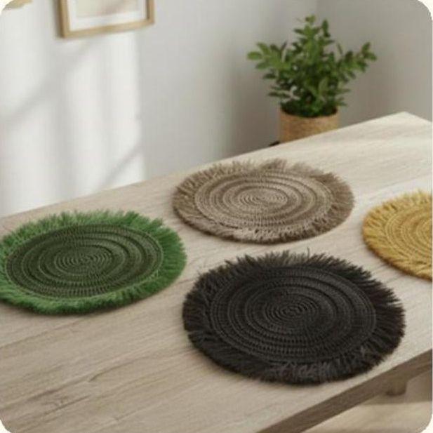 Sisal placemats in colours